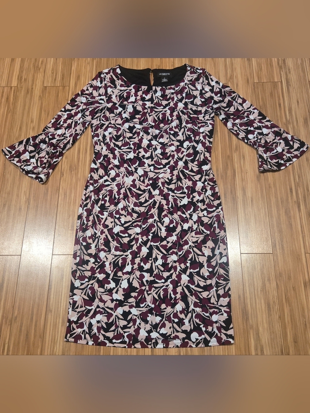 Liz Claiborne Career Floral Midi Dress